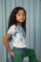 Παιδικό βαμβακερό μπλουζάκι Mini Rodini Mini Rodini x Wrangler