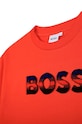 CHLAPEC Dětské bavlněné tričko BOSS J25O77.162.174 červená