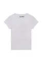 Παιδικό βαμβακερό μπλουζάκι Karl Lagerfeld λευκό