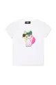 λευκό Παιδικό βαμβακερό μπλουζάκι Karl Lagerfeld Παιδικά