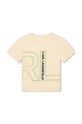 Karl Lagerfeld t-shirt bawełniany dziecięcy Z25412.114.150 beżowy AW23