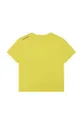 Dječja pamučna majica kratkih rukava Karl Lagerfeld zlatna