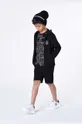 μαύρο Παιδικό βαμβακερό μπλουζάκι Karl Lagerfeld Παιδικά