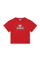 czerwony Kenzo Kids t-shirt bawełniany dziecięcy Dziecięcy