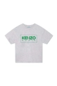 szary Kenzo Kids t-shirt bawełniany dziecięcy Dziecięcy