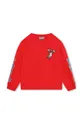 crvena Dječja pamučna majica dugih rukava Kenzo Kids Dječji
