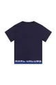 Otroška bombažna kratka majica Marc Jacobs mornarsko modra