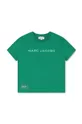 зелёный Детская хлопковая футболка Marc Jacobs Детский