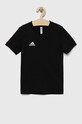 adidas Performance t-shirt bawełniany dziecięcy ENT22 TEE Y szpic czarny HC0443