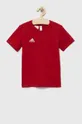 červená Detské bavlnené tričko adidas Performance ENT22 TEE Y Detský