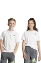 λευκό Παιδικό βαμβακερό μπλουζάκι adidas Παιδικά