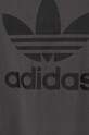 adidas Originals t-shirt bawełniany dziecięcy TREFOIL szary IJ7178