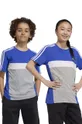 блакитний Дитяча бавовняна футболка adidas Дитячий
