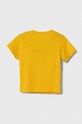 adidas t-shirt bawełniany dziecięcy IJ9061 żółty AW23