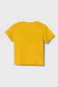 Detské bavlnené tričko adidas žltá