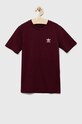 adidas Originals t-shirt bawełniany dziecięcy bawełna bordowy IJ9704