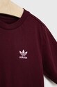 Chłopiec adidas Originals t-shirt bawełniany dziecięcy IJ9704 bordowy
