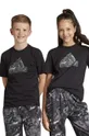 czarny adidas t-shirt bawełniany dziecięcy