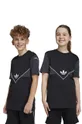 czarny adidas Originals t-shirt bawełniany dziecięcy Dziecięcy