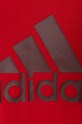 Chłopiec adidas t-shirt bawełniany dziecięcy IJ6262 czerwony