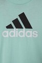 Chłopiec adidas t-shirt bawełniany IB4097 turkusowy