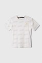adidas t-shirt dziecięcy JB BLUV Q4AOP T z elastanem beżowy IA1600