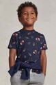Polo Ralph Lauren t-shirt bawełniany dziecięcy wzorzyste granatowy 322923027001