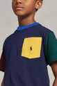 σκούρο μπλε Παιδικό βαμβακερό μπλουζάκι Polo Ralph Lauren