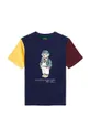 темно-синій Дитяча бавовняна футболка Polo Ralph Lauren Дитячий