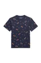 granatowy Polo Ralph Lauren t-shirt bawełniany dziecięcy Dziecięcy