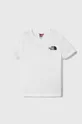 λευκό Παιδικό βαμβακερό μπλουζάκι The North Face S/S SIMPLE DOME TEE Παιδικά