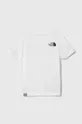 Παιδικό βαμβακερό μπλουζάκι The North Face S/S SIMPLE DOME TEE λευκό