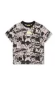 μαύρο Παιδικό βαμβακερό μπλουζάκι DKNY x DC Comics Παιδικά