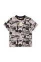 Dkny t-shirt bawełniany dziecięcy x DC Comics nadruk czarny D55008.114.150