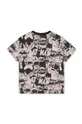 Otroška bombažna kratka majica Dkny x DC Comics črna