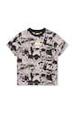 Dkny t-shirt bawełniany dziecięcy x DC Comics nadruk czarny D55008.162.174