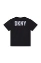 Chłopiec Dkny t-shirt bawełniany dziecięcy D55011.114.150 czarny