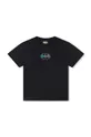Dkny t-shirt in cotone per bambini nero