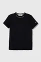 Παιδικό βαμβακερό μπλουζάκι Calvin Klein Jeans 2-pack μαύρο