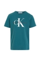 Calvin Klein Jeans t-shirt bawełniany dziecięcy zielony