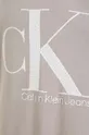 бежевий Дитяча бавовняна футболка Calvin Klein Jeans