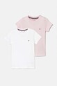 Детска памучна тениска Tommy Hilfiger (2 броя) памук розов UG0UG00307.9BYX
