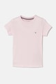 Детска памучна тениска Tommy Hilfiger (2 броя) UG0UG00307.9BYX розов AW23