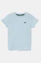 Lacoste tricou de bumbac pentru copii uni albastru TJ1122