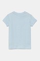 Lacoste tricou de bumbac pentru copii TJ1122 albastru SS25