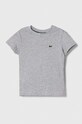 Lacoste t-shirt bawełniany dziecięcy bawełna szary TJ1122