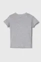 Детская хлопковая футболка Lacoste серый