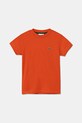 Lacoste t-shirt bawełniany dziecięcy bawełna pomarańczowy TJ1122