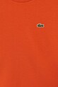 Chłopiec Lacoste t-shirt bawełniany dziecięcy TJ1122 pomarańczowy