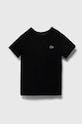 Lacoste t-shirt bawełniany dziecięcy bawełna czarny TJ1122